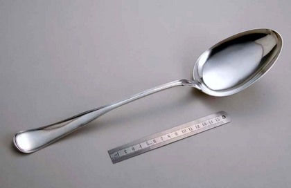 Danish Antique Silver Serving Spoon - Exceptional size